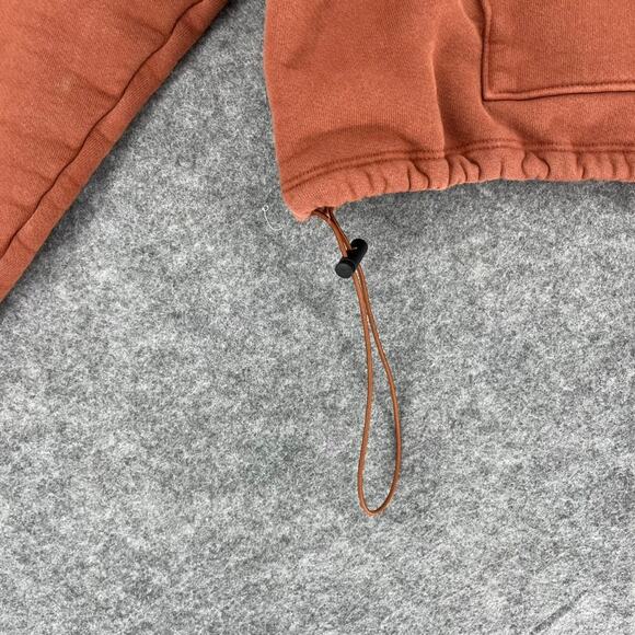 Set Active Sweatshirt Brown Large Heavyweight 1/2 zip - Picture 3 of 6